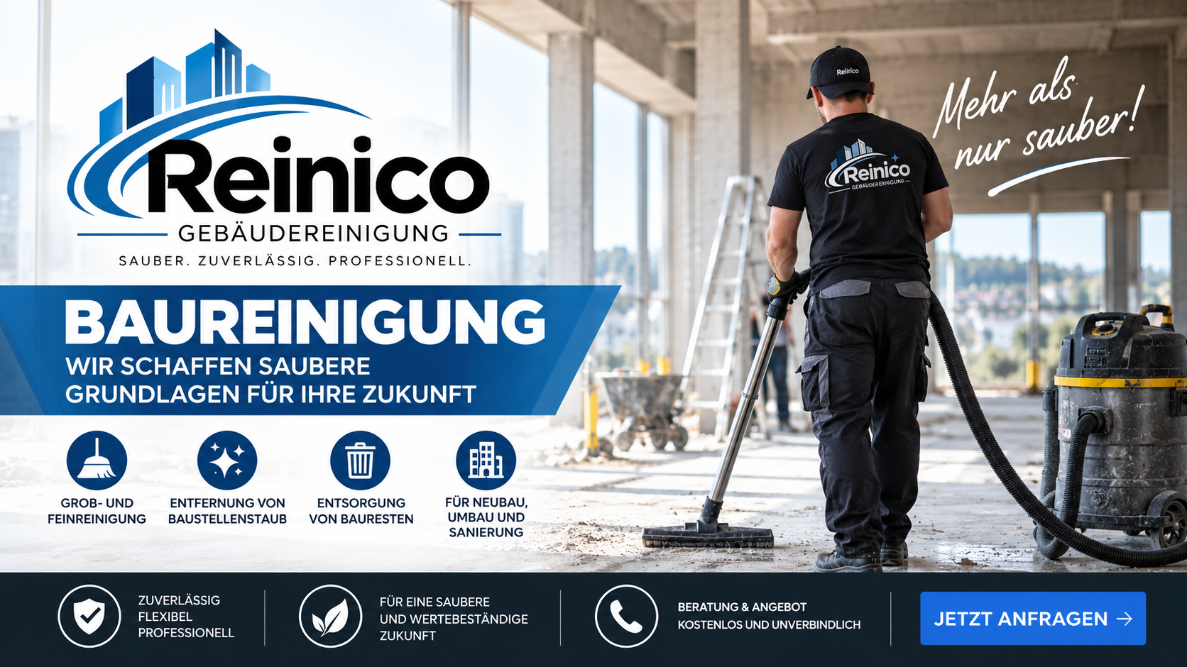 Baureinigung nach Bauarbeiten