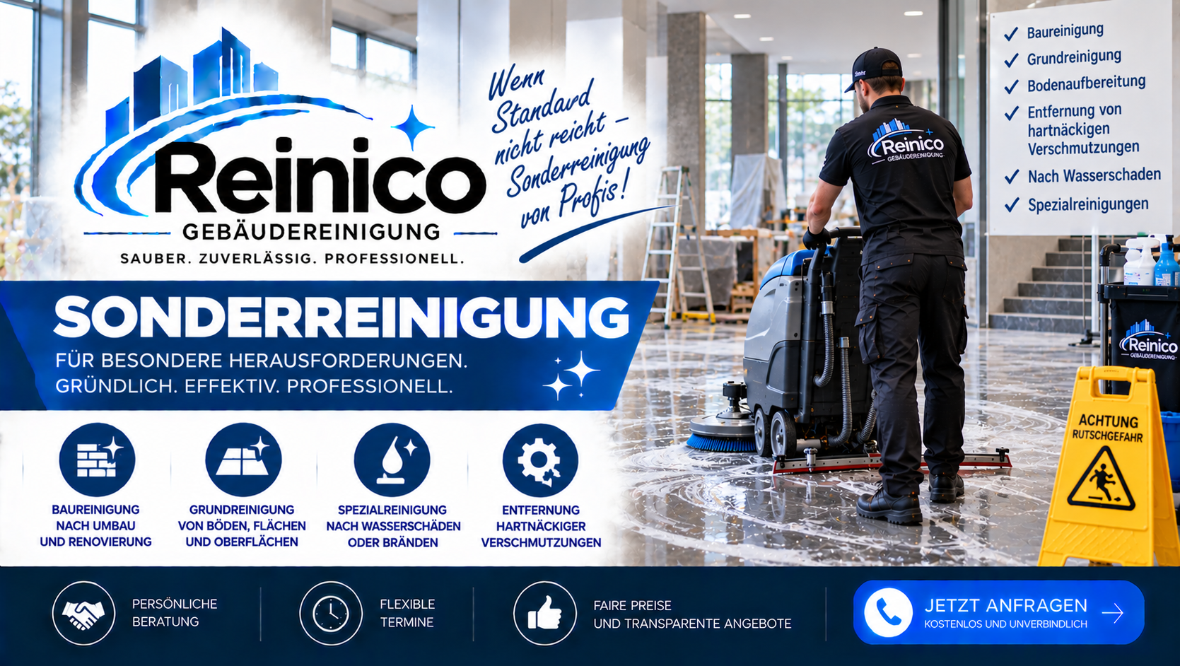 Professionelle Sonderreinigung